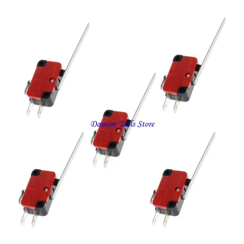 57Be 5pcs KW7-9 Micro Limit Interruttore Long Level Tipo azione SPDT Push Push