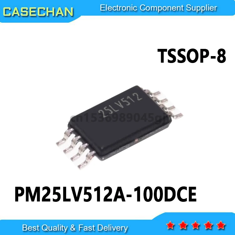 5PCS New and Original PM25LV512 25LV512 PM25LV512A-100DCE 512Kbit TSSOP8 64K