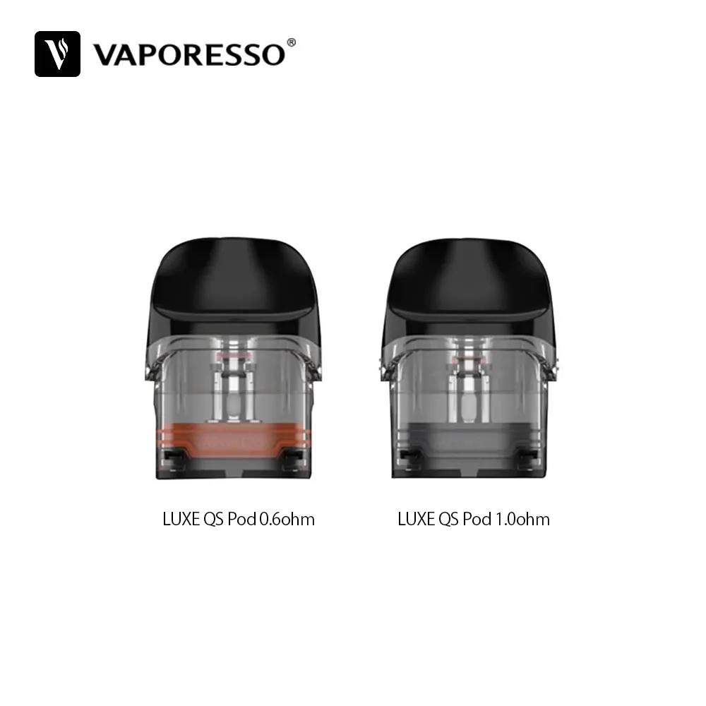 

4pcs/pack Original Vaporesso LUXE QS Replacement Pod Cartridge 2ml 0.6ohm 1.ohm Mesh Pod For Luxe QS Kit Anti-Leaking Cartridge