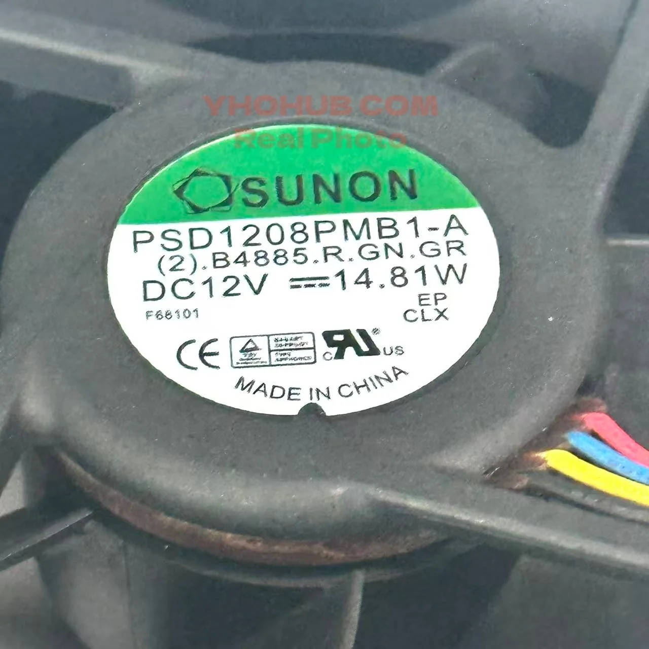 SUNON PSD1208PMB1-A DC 12V 14.81W 80x80x38mm 4-Wire Server Cooling Fan