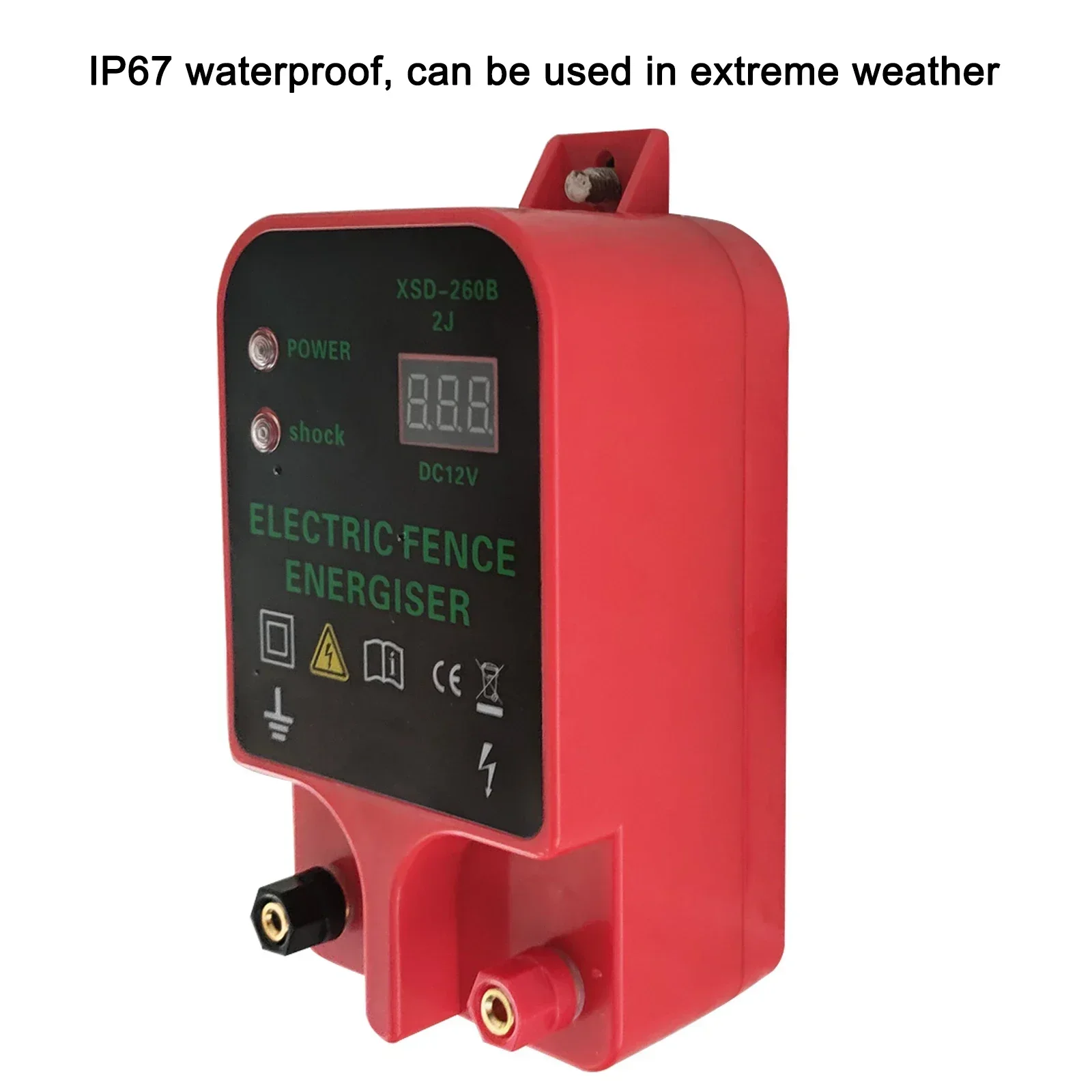 Best Seller First10KM Electric Fence Livestock High Voltage Pulse Controller Electric Fence Energizer LCD Voltage Display High-d