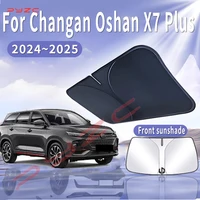 1 visera de sol de coche para Changan Oshan X7 Plus 2024 2025 parabrisas delantero parasol aislamiento térmico refrigeración de verano accesorios para automóviles