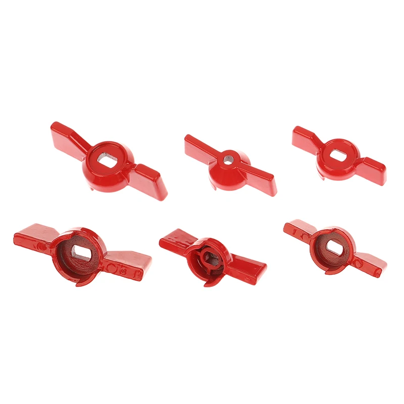 2Pcs Red Aluminum Ball Valve Handle Wrench Adjustable Butterfly Handle Accessories For Home Improvement Tools