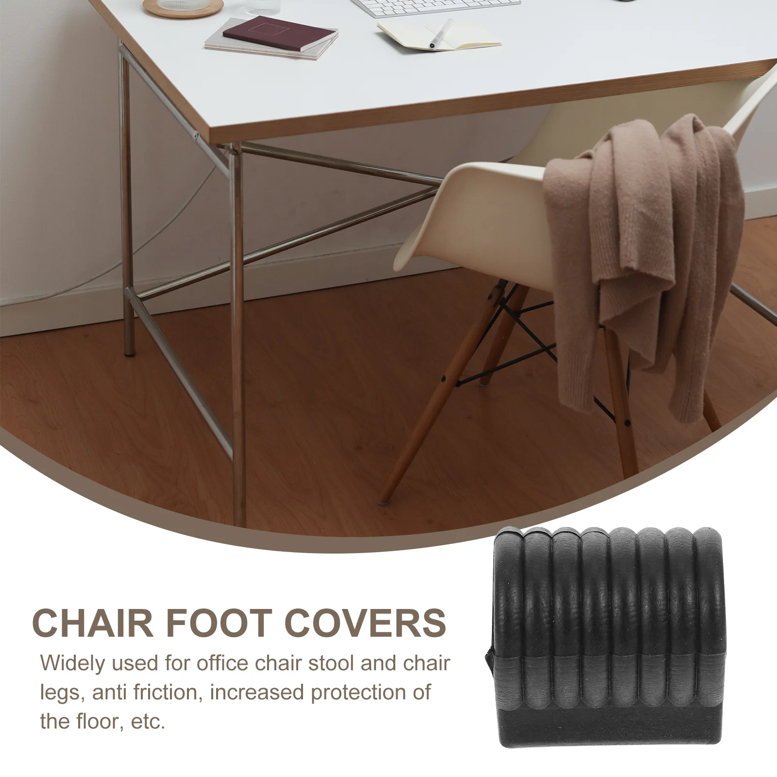 

50Pcs Chair Legs Covers Heavy Duty Plastic Foot Pads for Furniture Anti-Slide Protection Easy Installation No Adhesive
