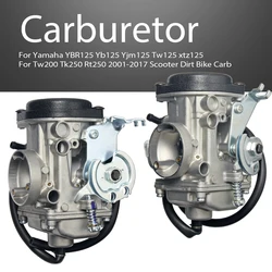 Carburador (CABLE 1/2) para motocicleta Yamaha YBR125, yb125, yjm125, yzf, xtz125, tw200, 2001-2017