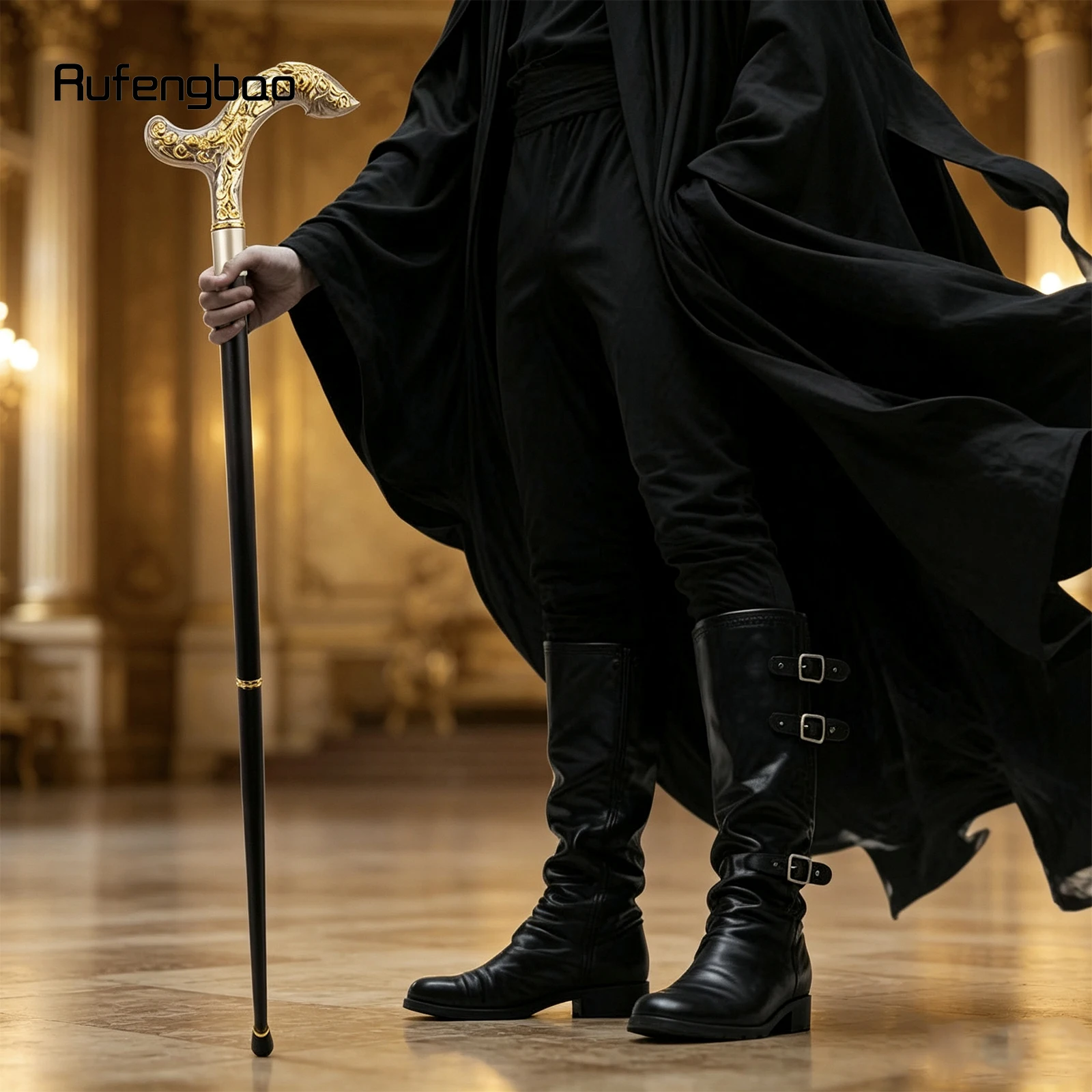 Yellow White Flower Vine Stick Decorative Vampire Cospaly Vintage Party Fashionable Cane Crosier 94cm Performance Stage Cane