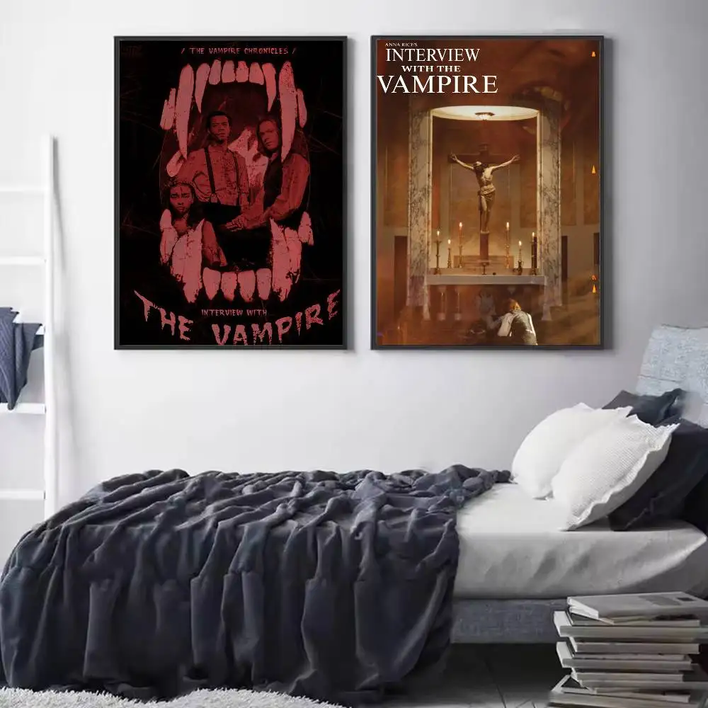 COOL I-Interview with the V-Vampire Poster HD Quality Wall Art Retro Posters For Home Room Wall Decor Self Adhesive