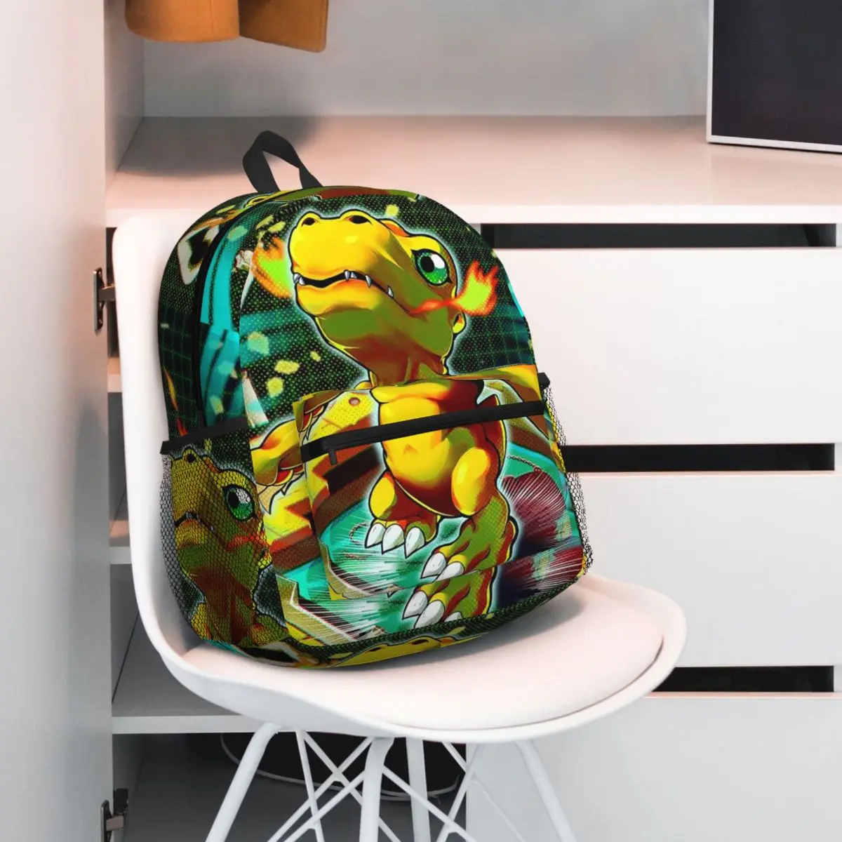 Mochila para estudiantes de Anime Digimon Agumon, mochila escolar para senderismo, mochila de viaje para hombres y mujeres, mochila de moda, bolsos de hombro