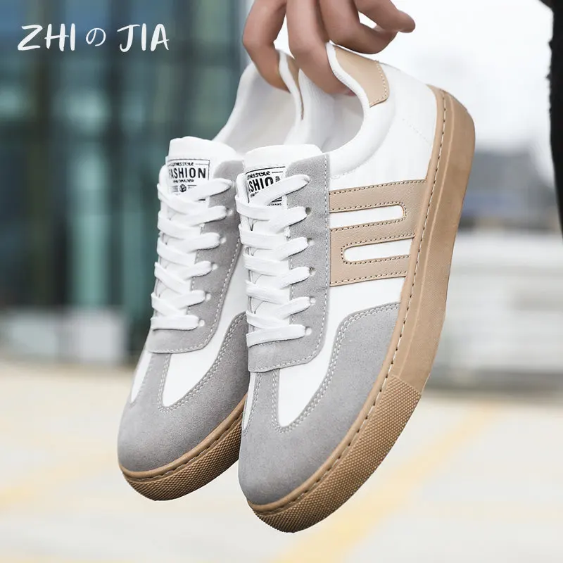 Zapatillas deportivas ligeras para exteriores para hombre, calzado de viaje, 39-48 talla grande, color blanco, para primavera y verano, novedad de 2025