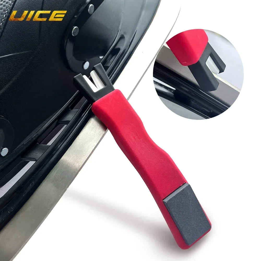 Handheld Ice Skate Edge Blade Sharpener Grindstone Sharpening Stone Tool for Ice Hockey Skates Figure Skating Blade