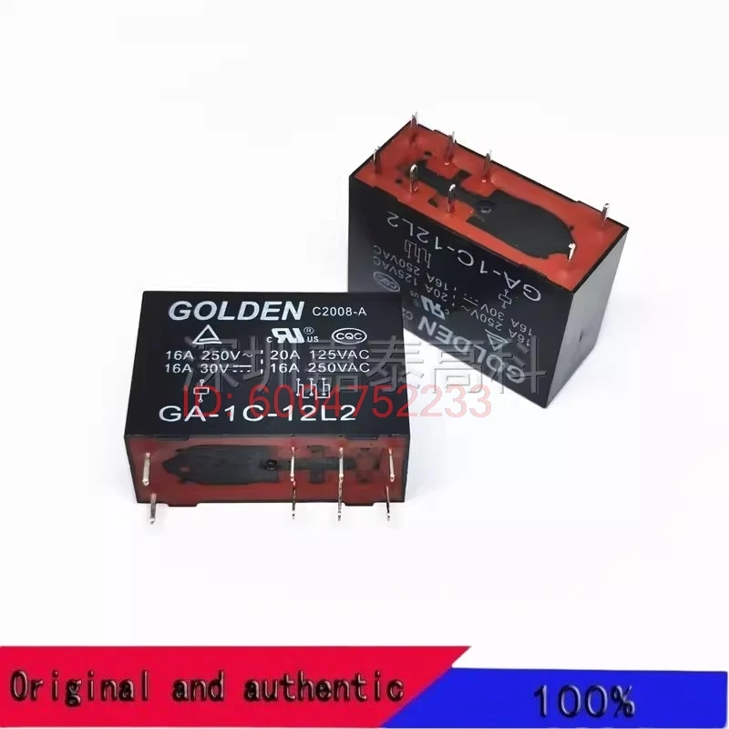 5PCS GA-1A 1C-12L 24L 12L2 24L2 10A/16A 4/5/6/8pin