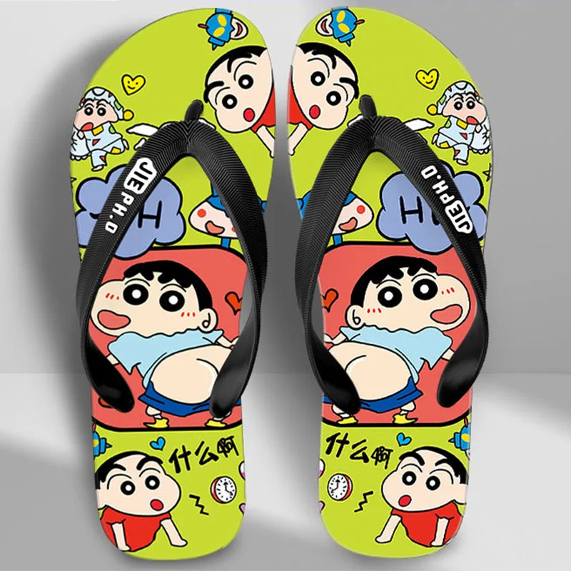 

Crayon Shin Chan Slippers Cartoon Cute Outdoor Beach Anti Slip and Wear-resistant Clip Slippers for Couples Summer Cool Slippers