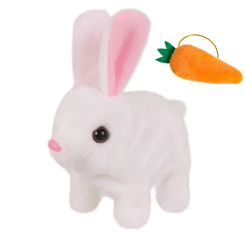

Wiggle Ears My Realistic Bunny Toy Simulation Stuffed Animal Electric Toy Rabbit Interactive Cartoon Walking Wiggle Rabbit