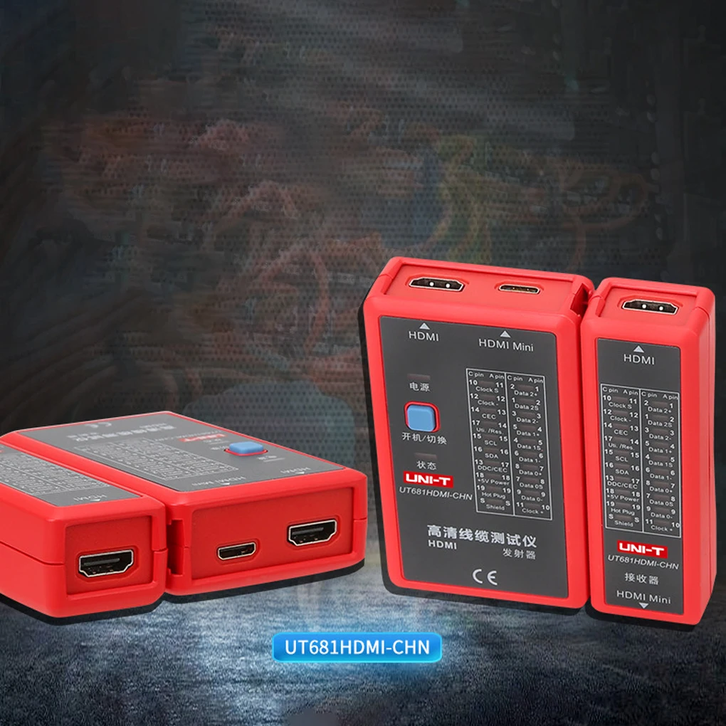 UT681 Mini Dados Cable Tester, Indicador Status 20LED