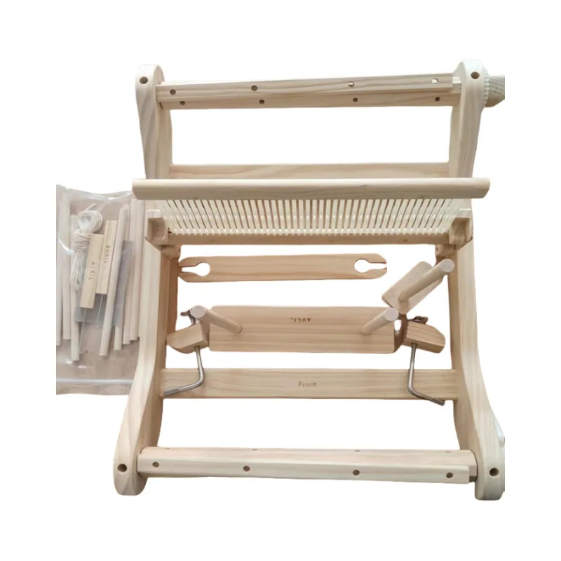 DIY home spinning wheel handmade wool making spinning solid wood multifunctional preparation loom weaving tapestry