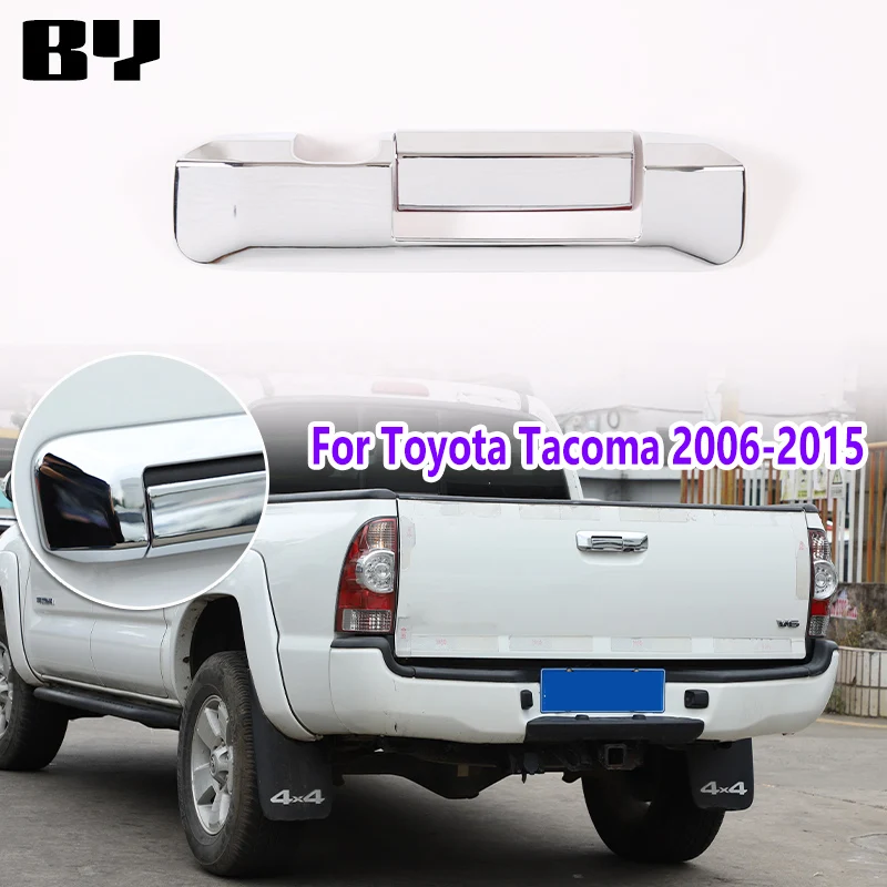 For Toyota Tacoma 2006-2015 ABS silver Style Car Tailgate Handle Cover Decorative Frame Exterior Car Accessories