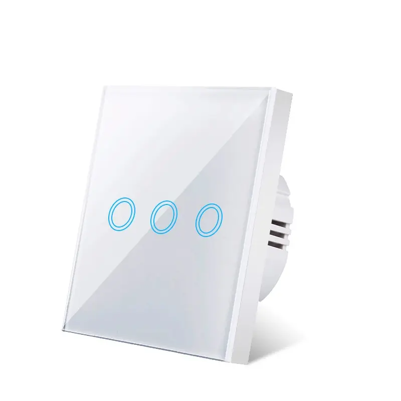 Szaoju EU Touch Schalter LED Kristall Glas Panel Wand Lampe Licht Schalter 1/2/3 Gang AC100-240V LED Sensor Schalter interruttore 5