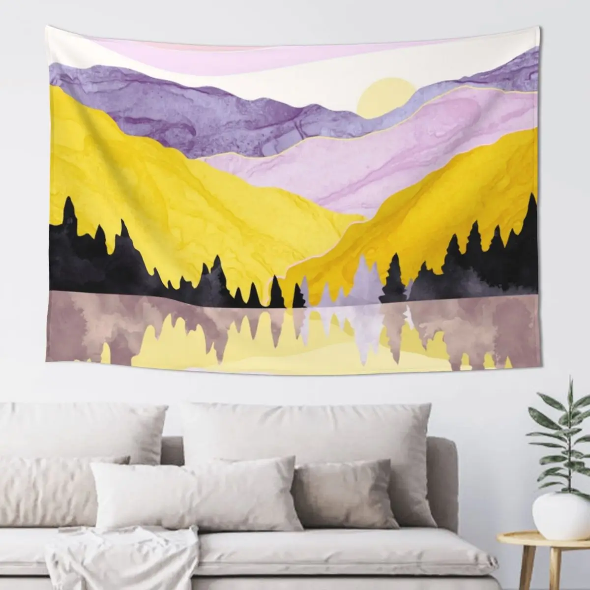 

Spring Lake Tapestry Bedroom Decor Room Decorator Decorative Wall Mural Home Decorations Aesthetic Tapestry