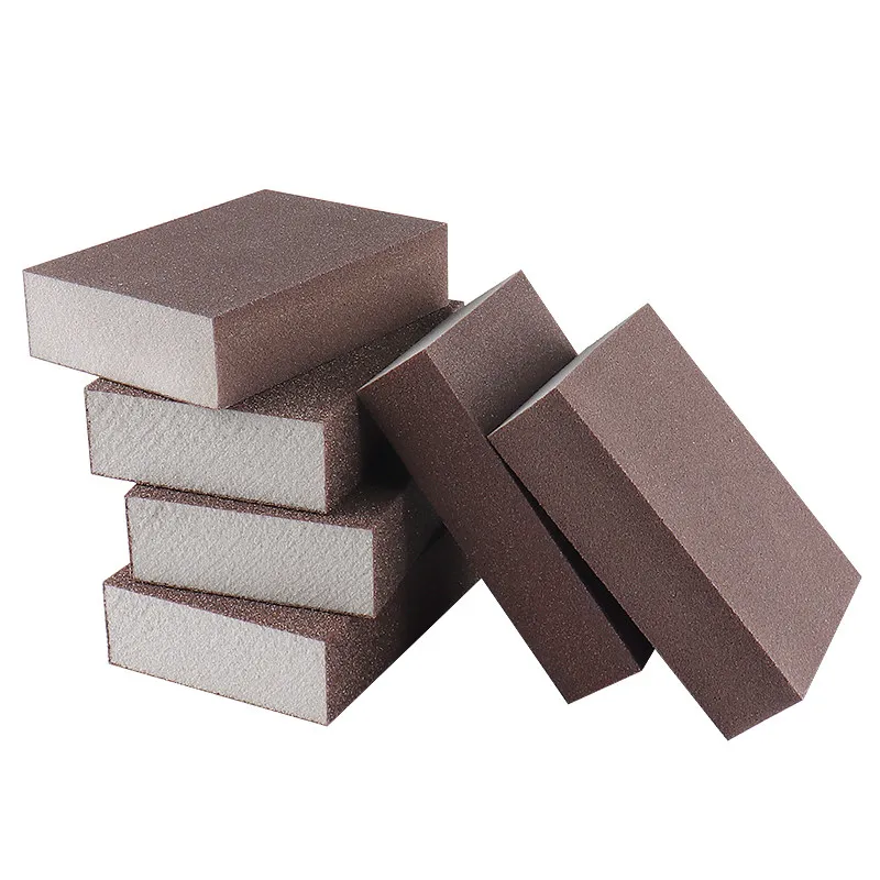 Wet Dry Sanding Block 36-320 Grit Sponge Sandpaper Block for Wood Furniture Redwood Polishing Metal Rust  Remover Abrasive Tool