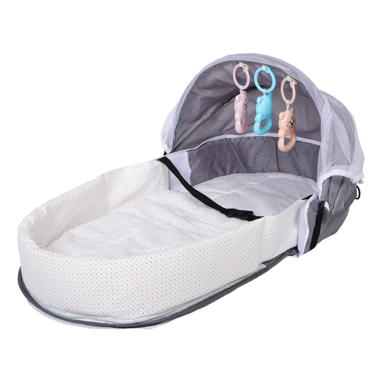 

Baby Bionic Isolation Bed Newborn Portable Foldable Breathable Mesh Net Bassinet Travel Lounger Washable Infant Sleeping Bed
