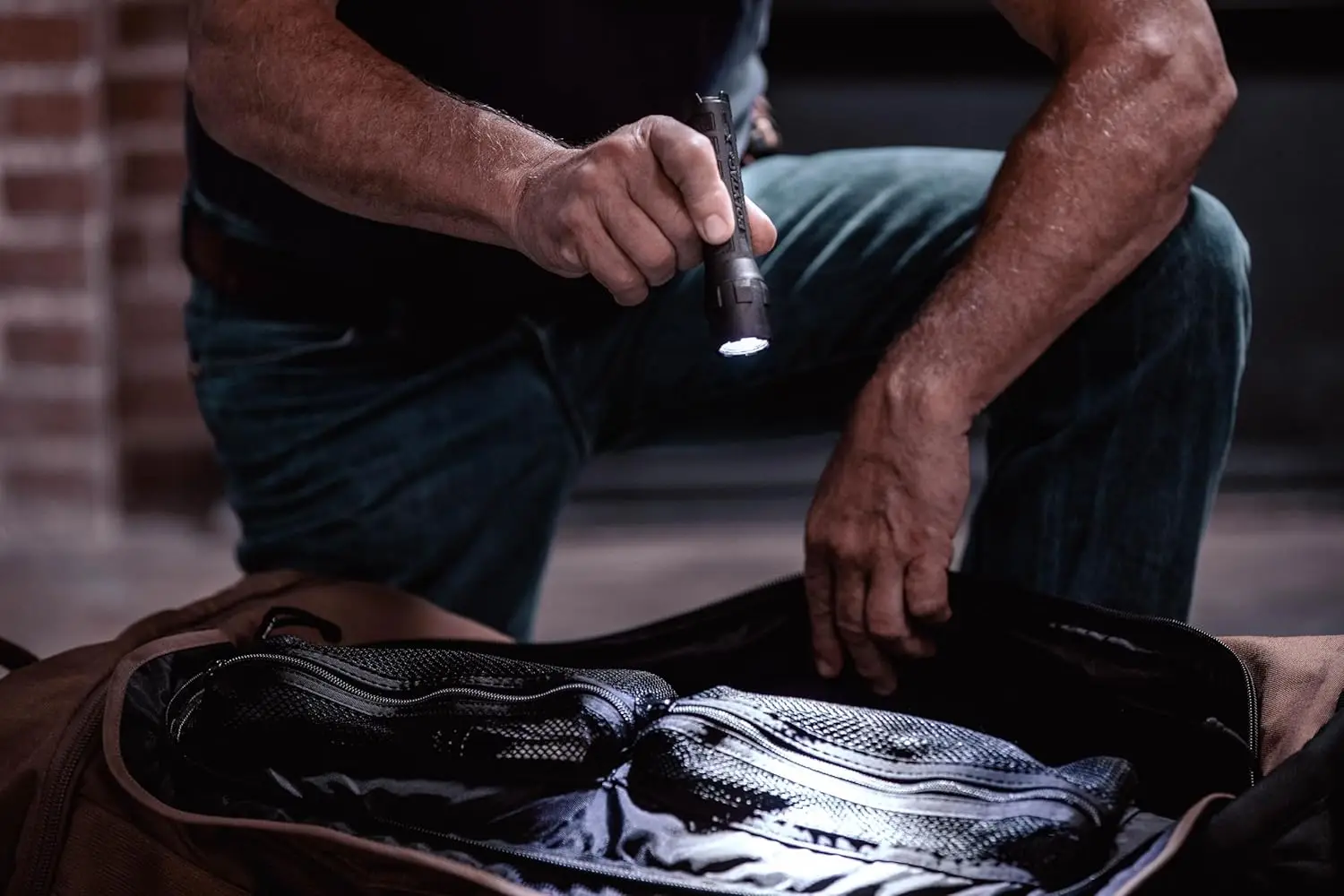 600-Lumen Tactical LED Flashlight with Non-Rechargeable Batteries, 205m Beam, Waterproof & Durable