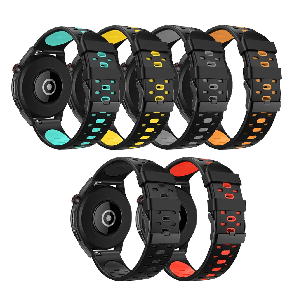 22mm Silicone Band For Samsung Galaxy Watch 3 45mm 46mm Gear S3 Watchband Smart Strap For Huawei Watch GT2 GT3 Gt2 pro 46mm Belt