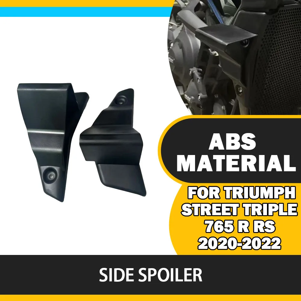 

For triumph STREET TRIPLE 765 R RS 2020-2022 2023 2024 Front spoiler Lower spoiler flank Side Wing Side spoiler frontal spoilers