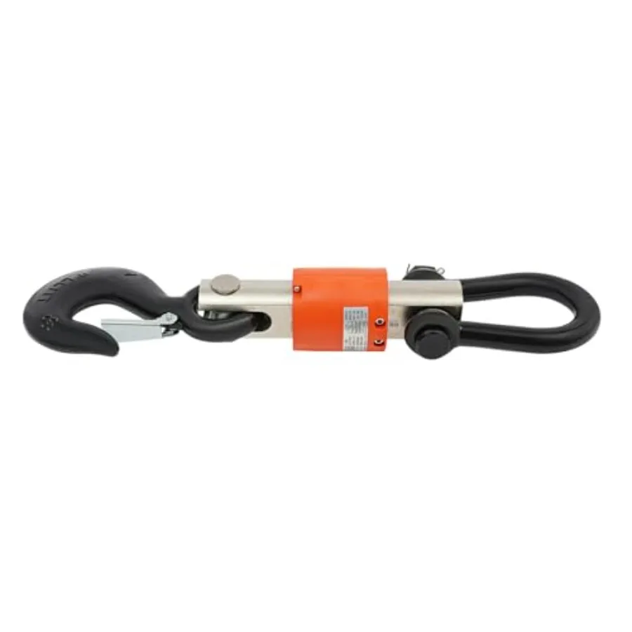 

Digital hanging scale for farms, hunting, fish weighing; lithium battery-powered handheld crane scale; orange; 22046 lbs capaci