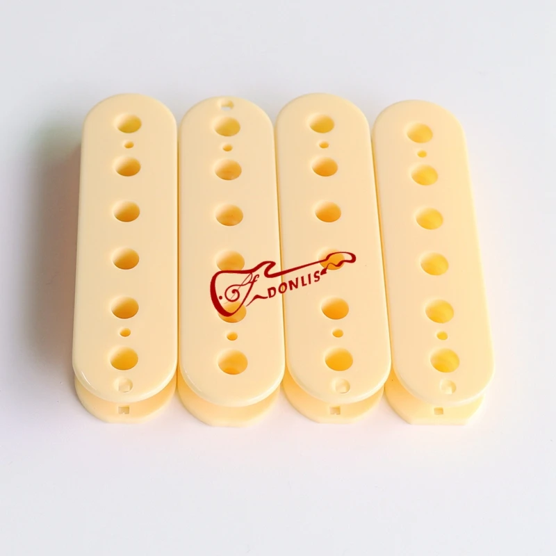 Donlis Quality 4pcs Nylon+Fiber PA Material Ivory Humbucker Guitar Pickup Bobbins For 50/52mm LP Pickup Materai Parts