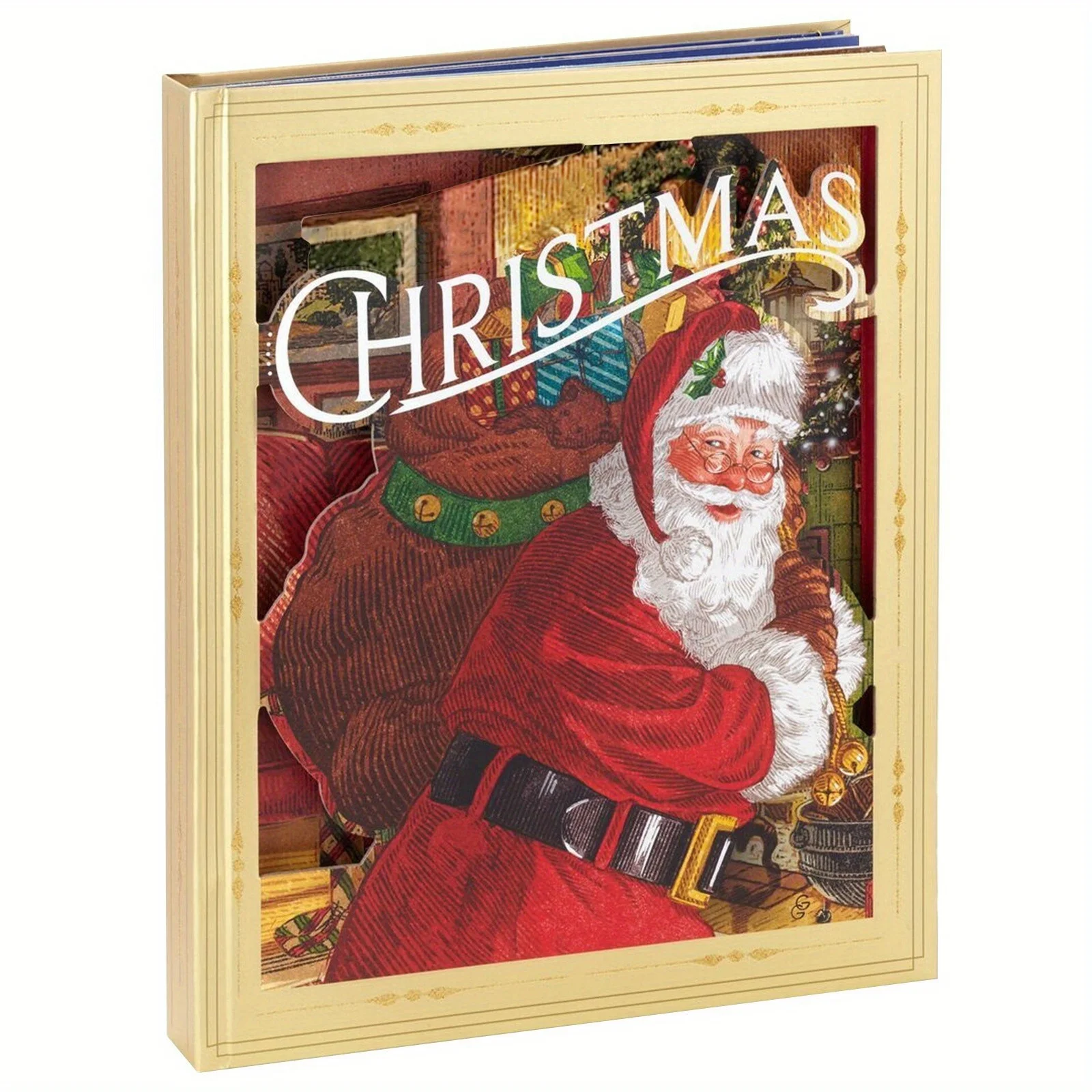 Christmas Decoration Pop-Up Book Christmas Night With Light Family Interactive Christmas Decoration Gift