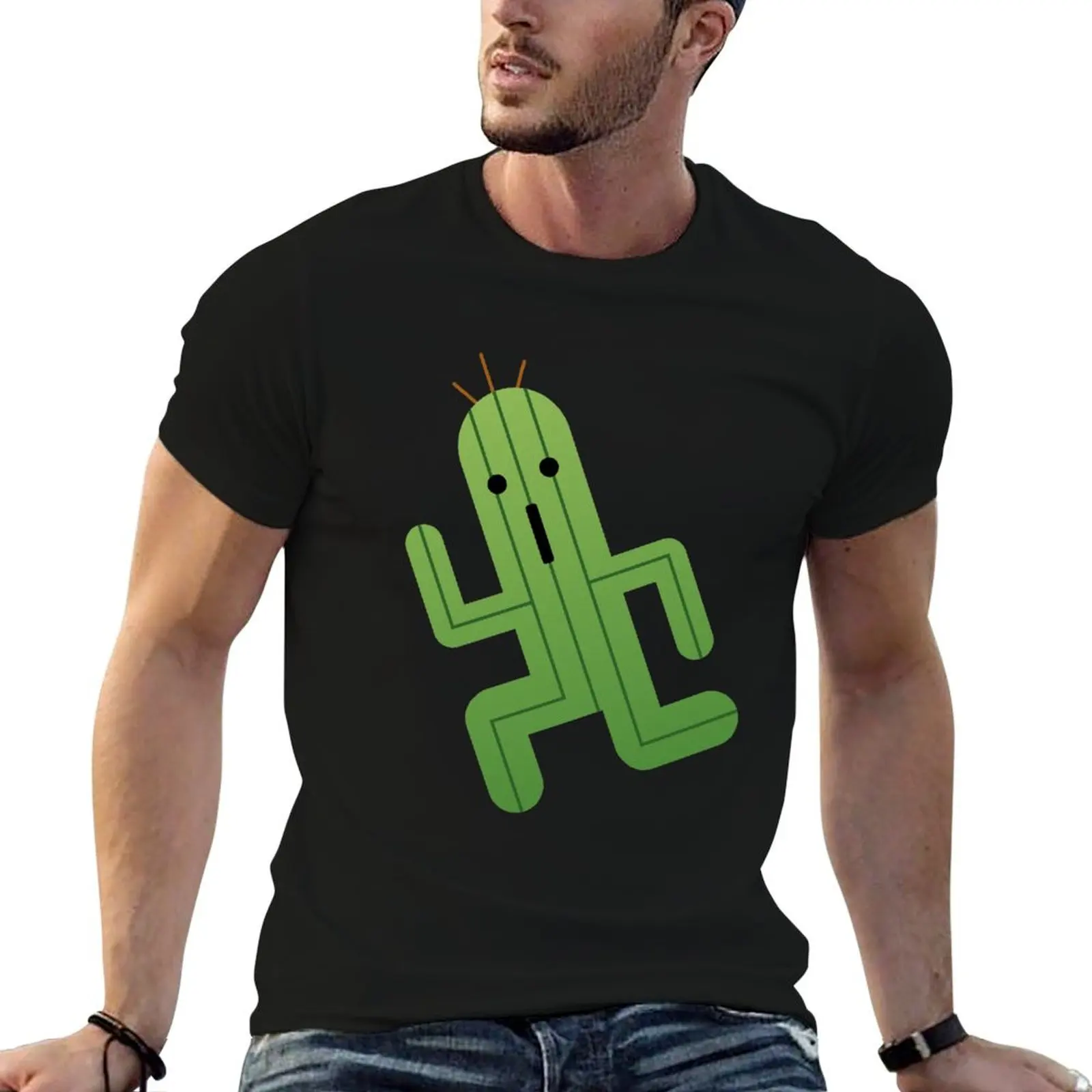 

Футболка Cactuar, мужская повседневная мужская футболка, дизайнерская футболка