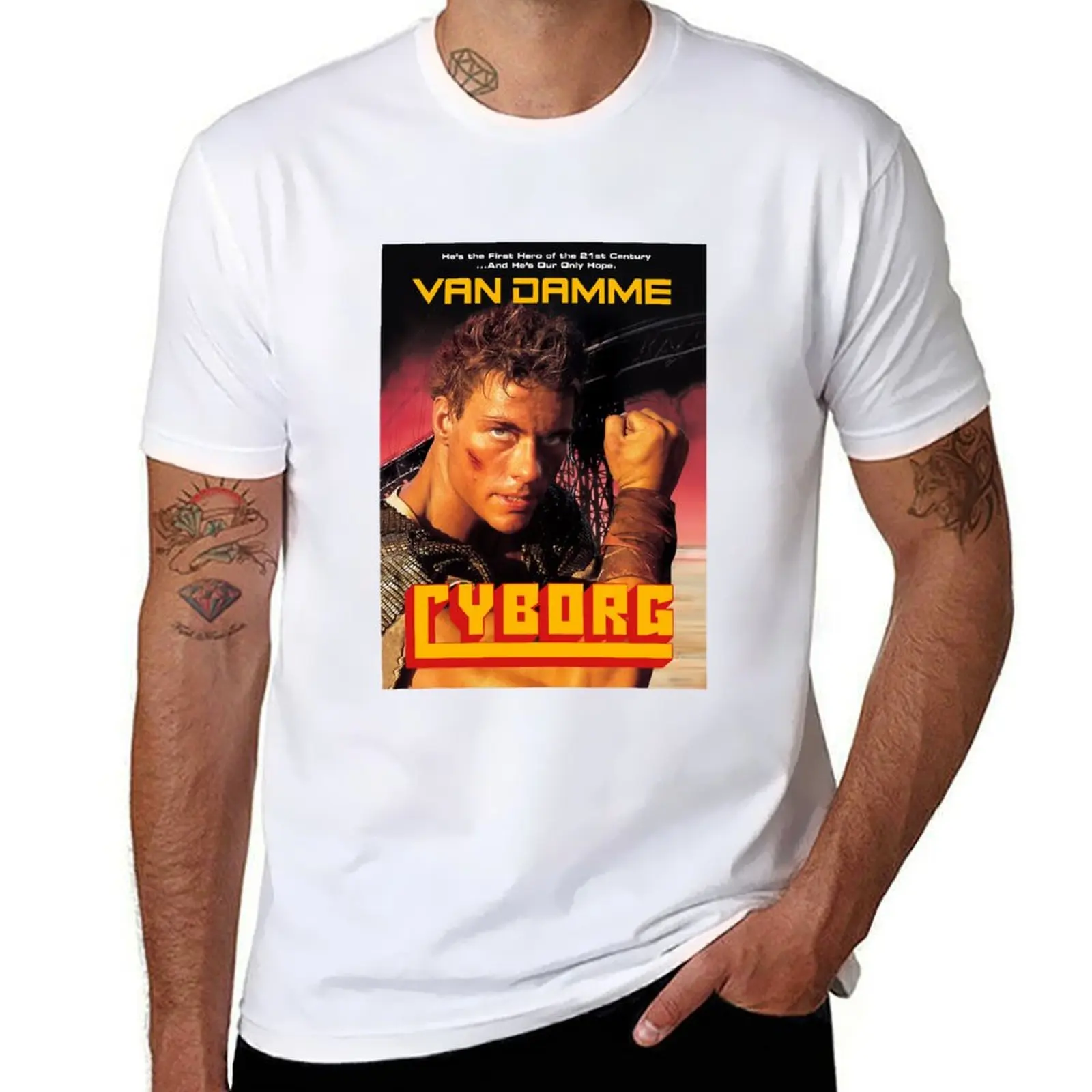 

Music Retro Jean Claude Van Damme Christmas T-Shirt man t shirts for men casual cotton t shirt pack T-Shirt