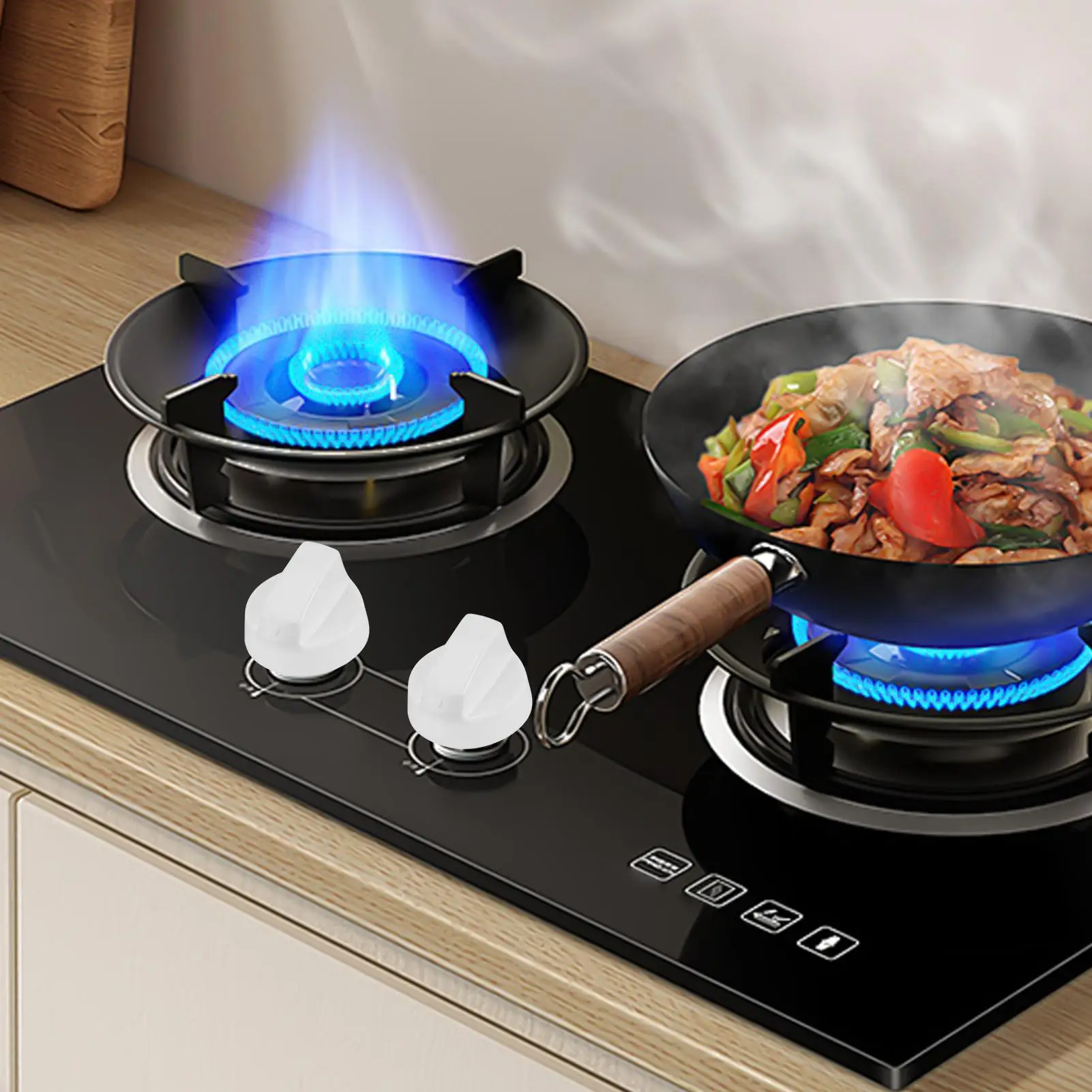 Stove Control Knobs Marked Replacement Dials Universal Gas Electric Range Stove Button Restaurant Kitchens Oven Knobs Gas