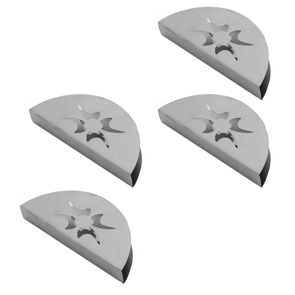 4Pcs Space-Saving Stainless Steel Napkin Dispenser Fan-Shaped Napkin Organizer for Formal Events Restaurant Office Home Use Easy