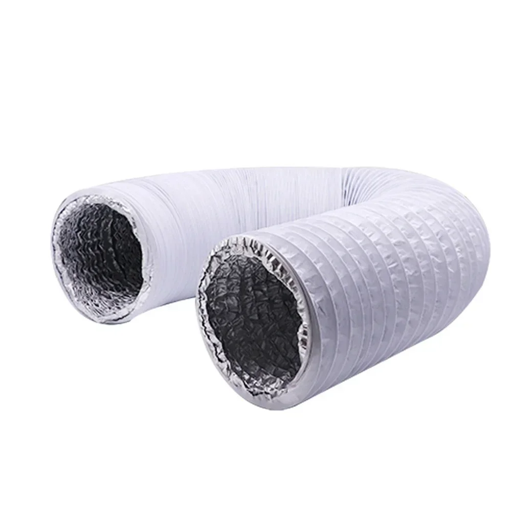 1pc Ventilator Pipe Flexible Exhaust Hose Ø100mm Aluminum Vent Pipe Exhaust Hose 6m Air Ducts For Bathroom Kitchen Vent Exhaust