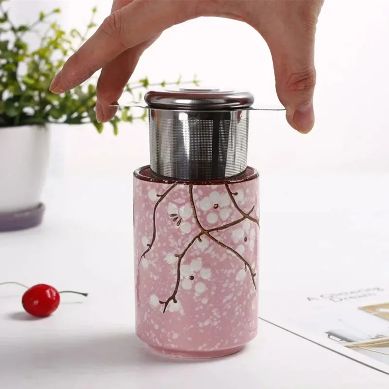 Binaural Net Stainless Steel Mesh Tea Maker with Lid Filter Coffee Filter Basket Tea Filter Be Reusable Strainer Tea Accessories image 4