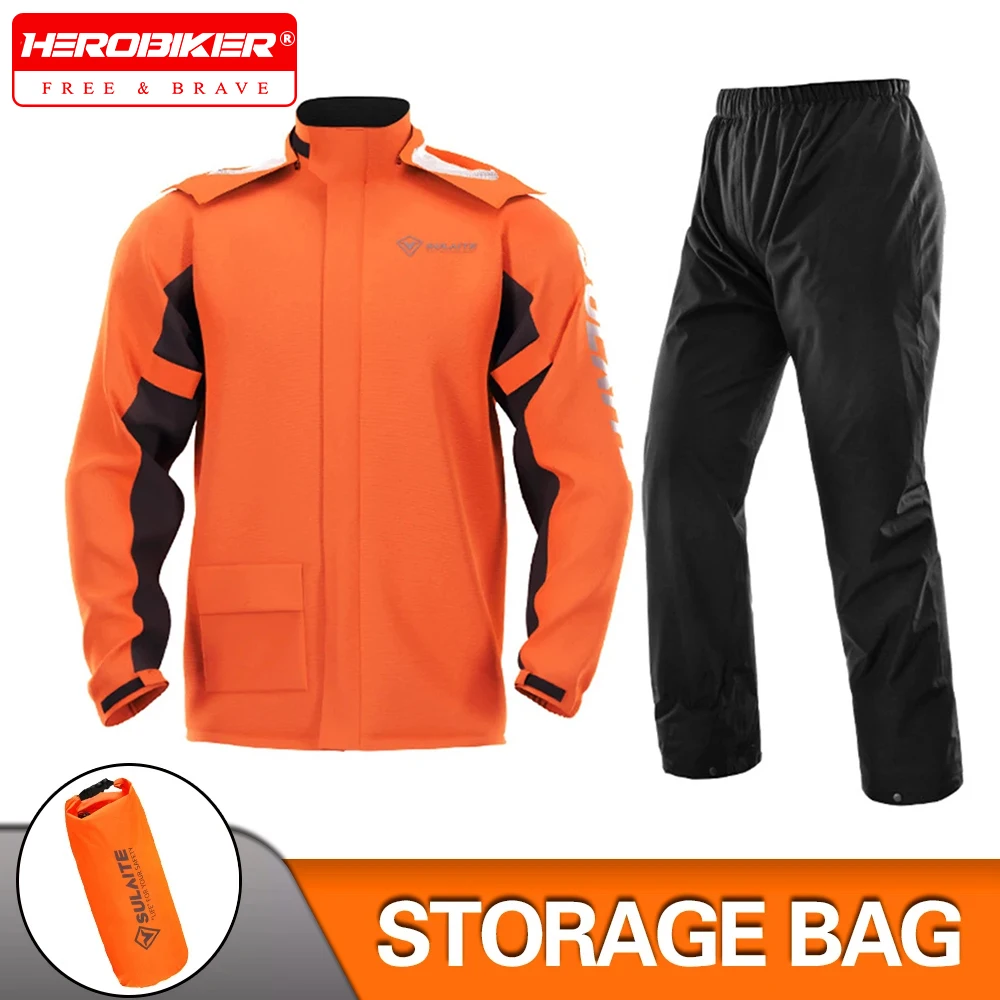 

Motorcycle Raincoat Men Women Waterproof Rider Suit Motorbike Outdoor Rain Coat Jacket Pants Biker Cycling Fishing Climbing Set