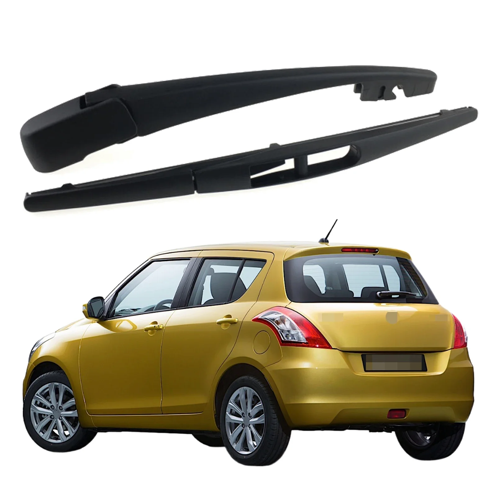 

Rear Windshield Windscreen Washer Wiper Arm Blade Set For Suzuki Swift Hatchback 2004-2017 Car Accessories Accsesories