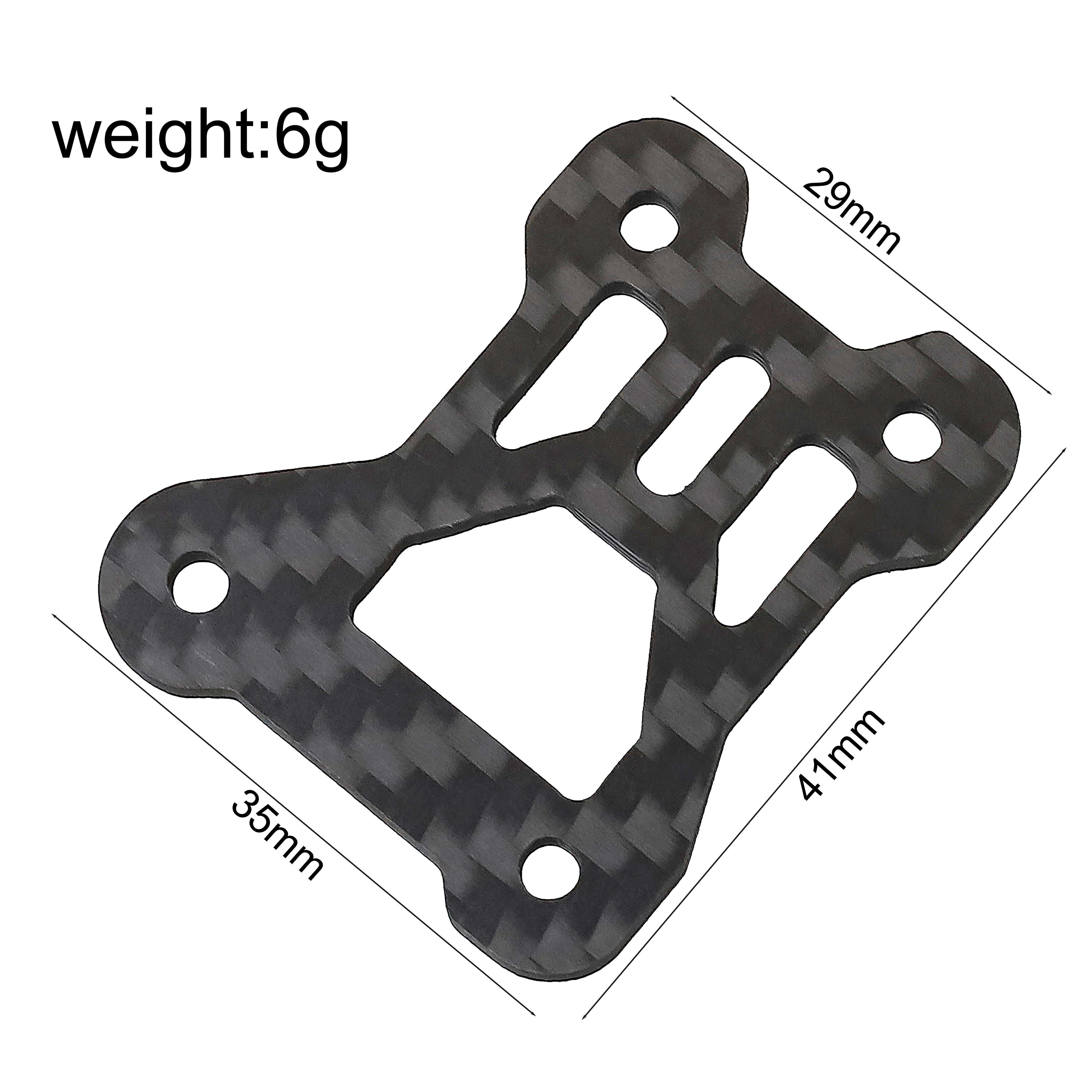 RCReinforced Carbon Fiber Center Diff Top Cover Plate TO-267-MP10E Replacement Mod Parts Compatible Kyosho MP10E 1/8 EP Off-Road