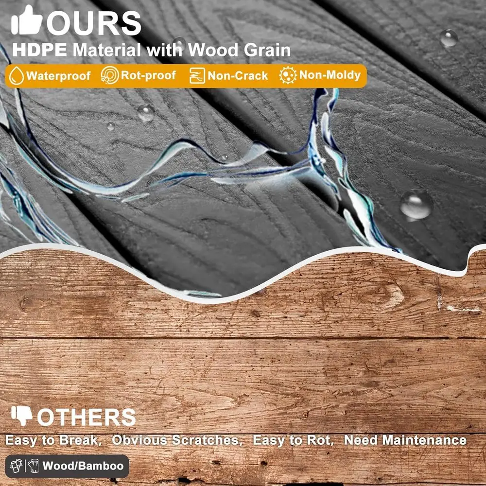 Banco de Chuveiro Compacto em HDPE com Armazenamento e Alças, Adequado para Uso Interno ou Externo