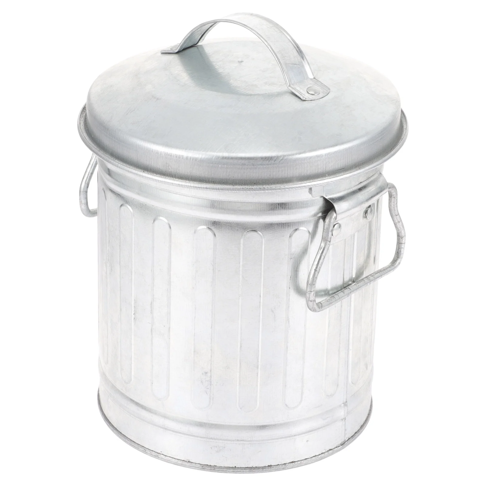 

English title: Ash Bucket Lid Galvanized Iron Metal Fireplace Charcoal Office Trashcan Coal Small Trash Pen Storage Kitchen