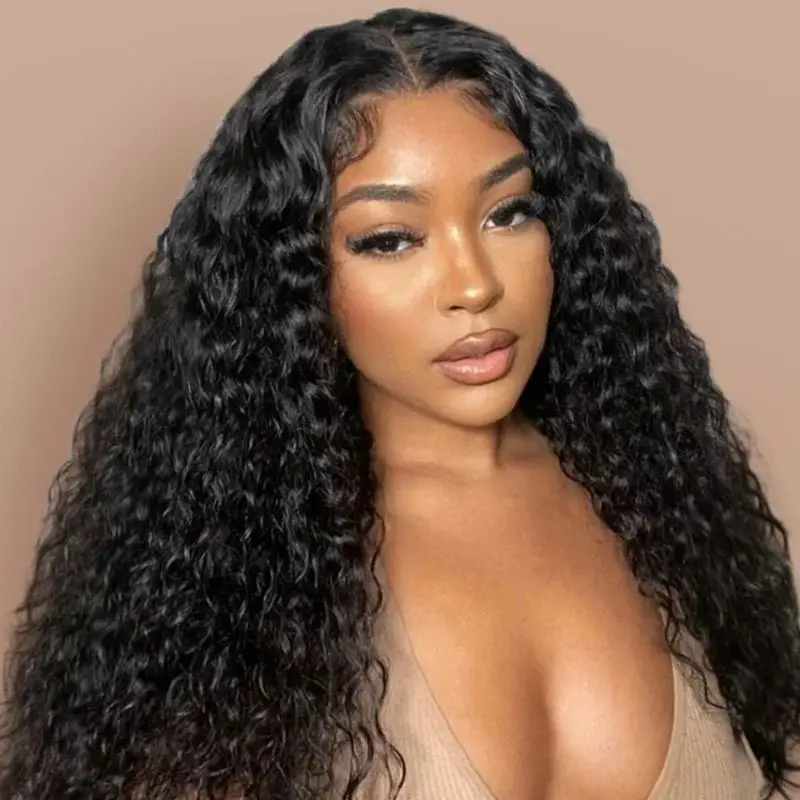 Cheap Price Human Hair Bundles Natural Black Water Wave Texture for Wig Extensions Durable Quality Hair Extensions