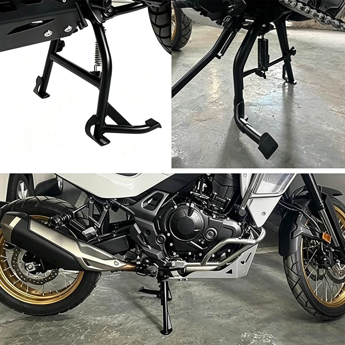 Fit For Honda XL750 XL 750 TRANSALP 2023 2024 2025 Motorcycle Middle Center Kickstand Parking Kick Stand Support Brackets