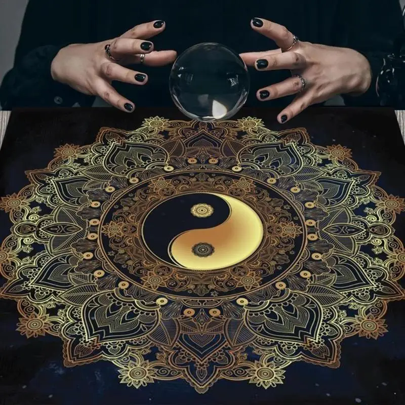 652F لوحة ألعاب لوحة أوراكل فلكية غطاء الطاولة بطاقة حصيرة التكهنات مفرش المائدة #1