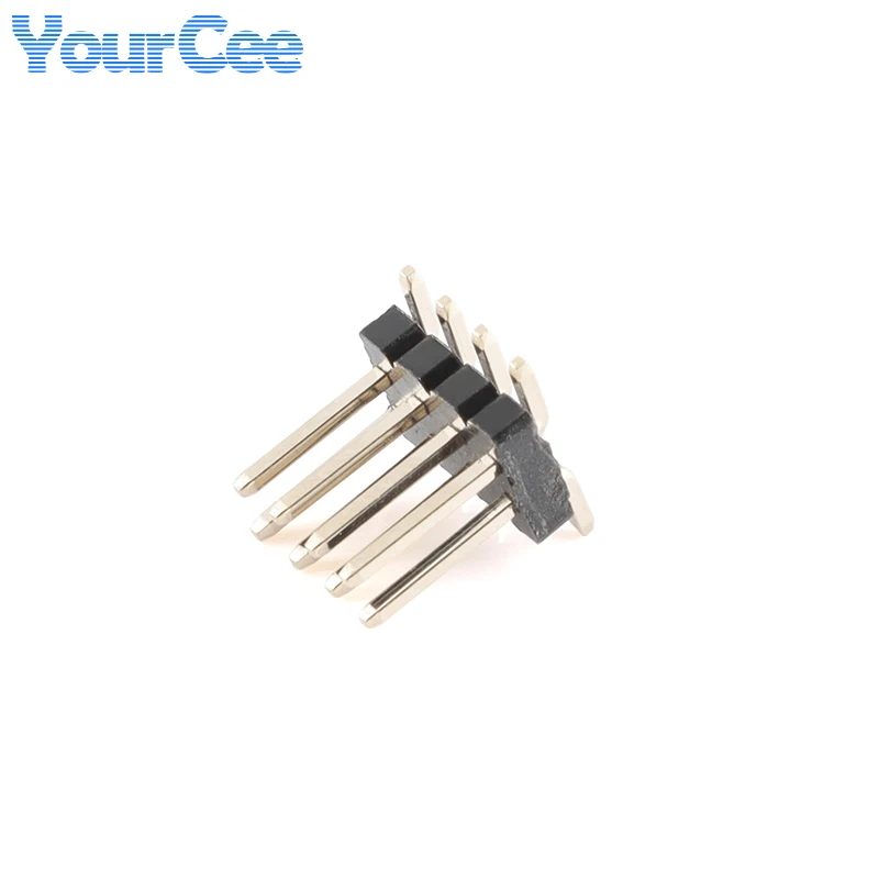 10pcs Double Row Pin Vertical Patch 2*2P/3P/4P/5P/6P/7P/8P/10P/12P/20P/40P 1.27mm Connector Gilt