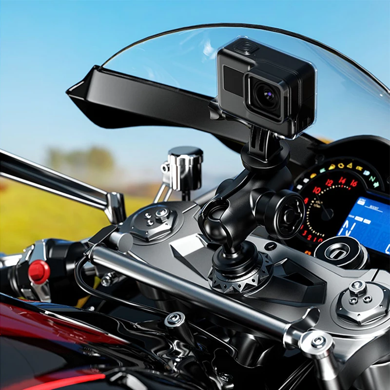 1 Zoll Kugelkopf halterung Adapter Motorrad Fahrrad Rückspiegel halterung m8 m10 Schraube für Gopro Insta360 x3 Action Kameras Halterungen