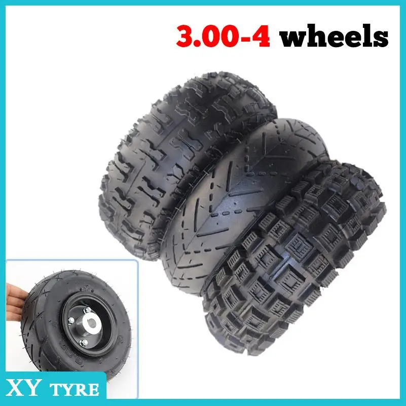 High quality 17/19MM Electric Scooter Road Tire 3.00-4 Tire 10 Inch Electric Scooter Road Tire 4 Inch Alloy Rims Hub