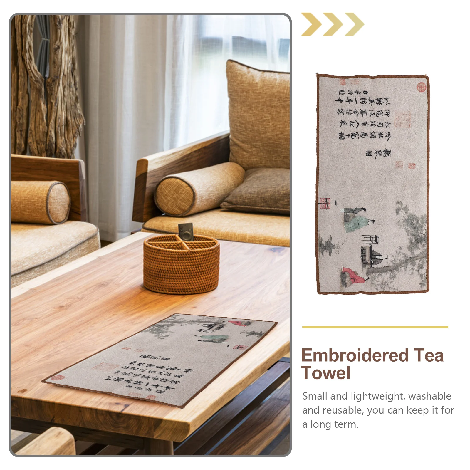 

Absorbent Tea Cloth Kitchen Towels Chinese Rag Water Gongfu Cha Fabric Ceremony