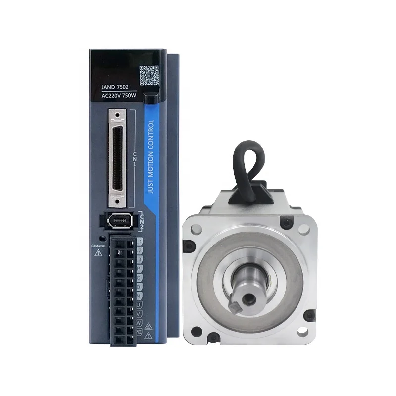 

Hot Sale 3000rpm 750W AC Servo Motor and Driver 80JASM507230K-17B-SC+JAND7502-20B Single-Phase with Brake