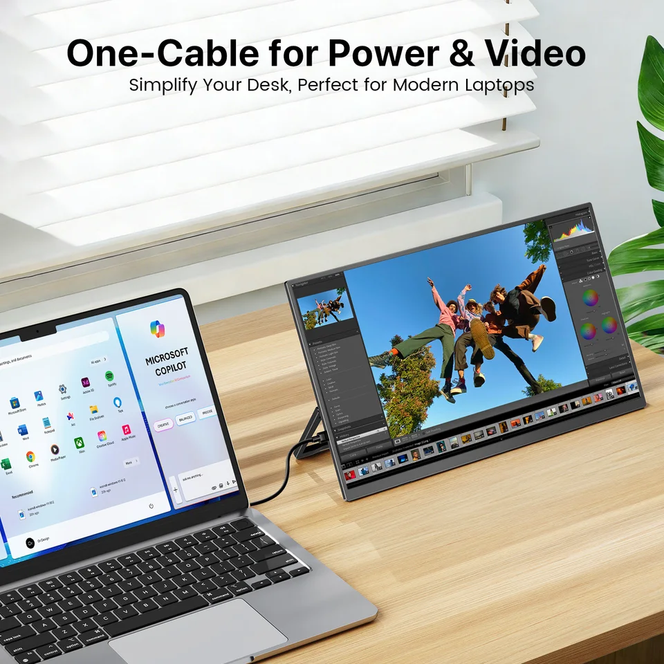 UPERFECT 15.6インチ タッチスクリーン ポータブルモニター 1080P IPS